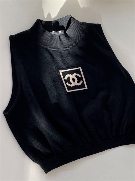 top chanel online|chanel vintage crop top.